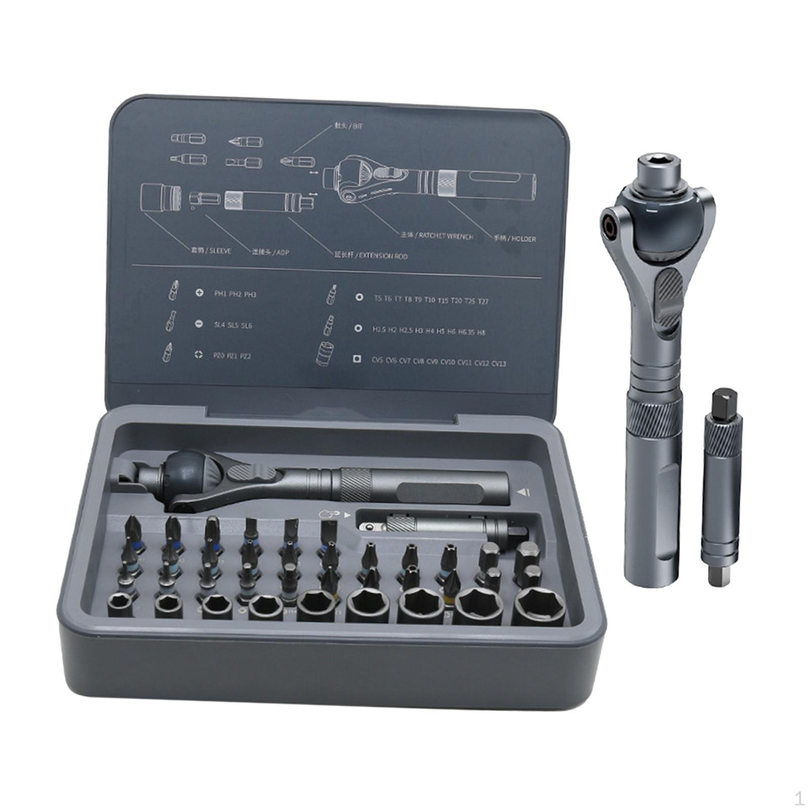 

Набор отвёрток с трещоткой, набор инструментов для ремонта, сделай сам, с кейсом для хранения, отвёртки с трещоткой