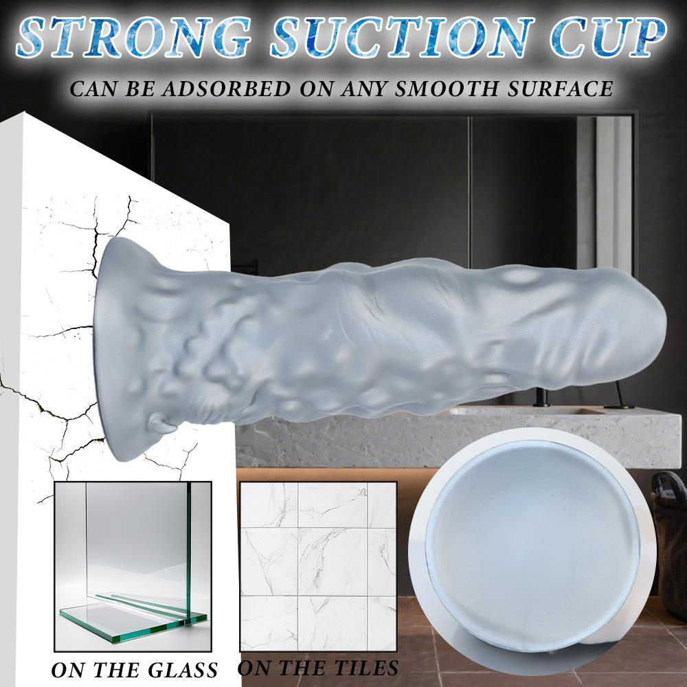 New Liquid Silicone Shaped Dildo Simulation Penis Soft Flesh Realistic Couple Flirting Chrysanthemum Massage Female Toy