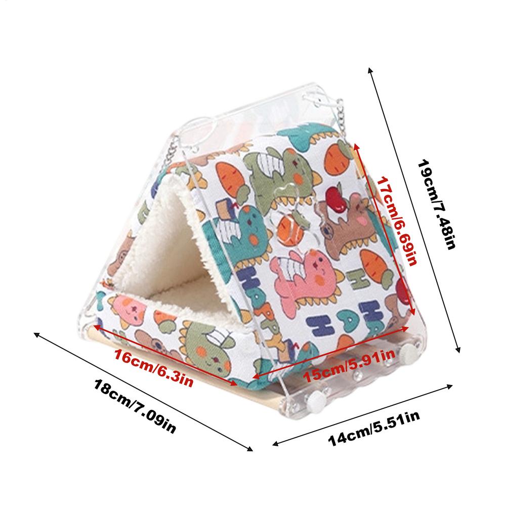 Bird Bed For Cage Warm Hangable Perch Toy Parakeet Nest For Parakeet Conure Cockatiel Canary Bunny Guinea Chinchilla Lovebird