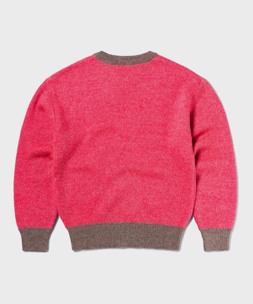 ARIES (U) Brushed Mohair Crew Neck Knit Pink