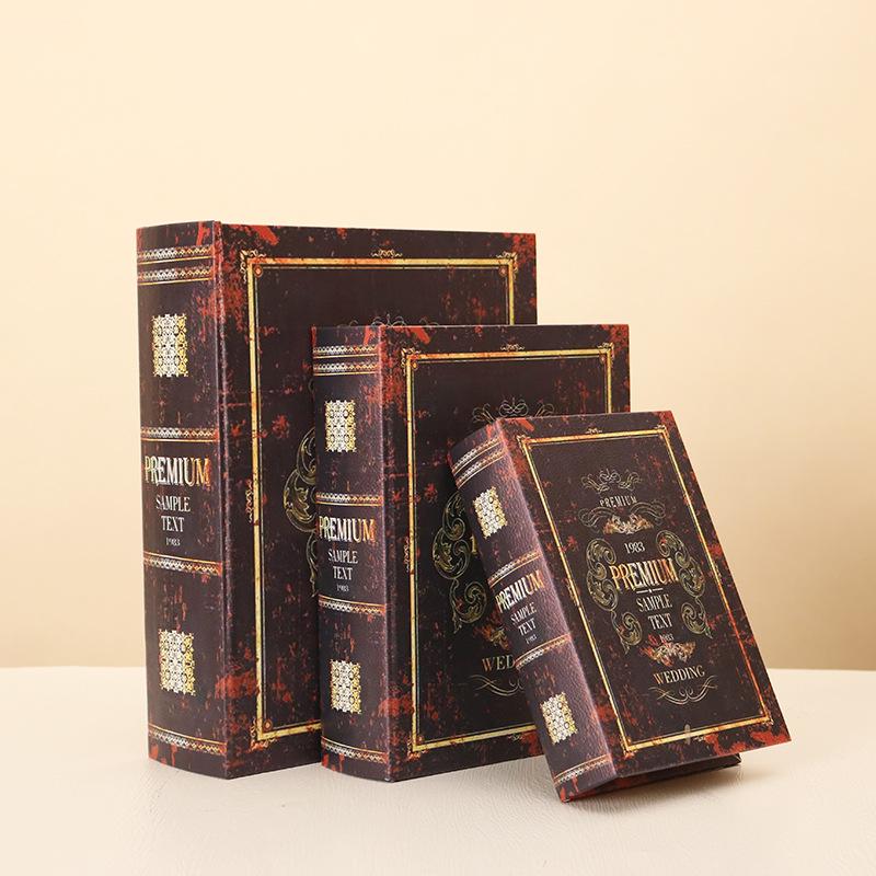 Retro Simulation Book Storage Box - Creative Bookshelf and TV Cabinet Ornament