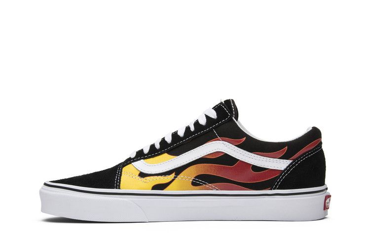 Men's Sneakers Vans Old Skool Flame (2017) Black/True White