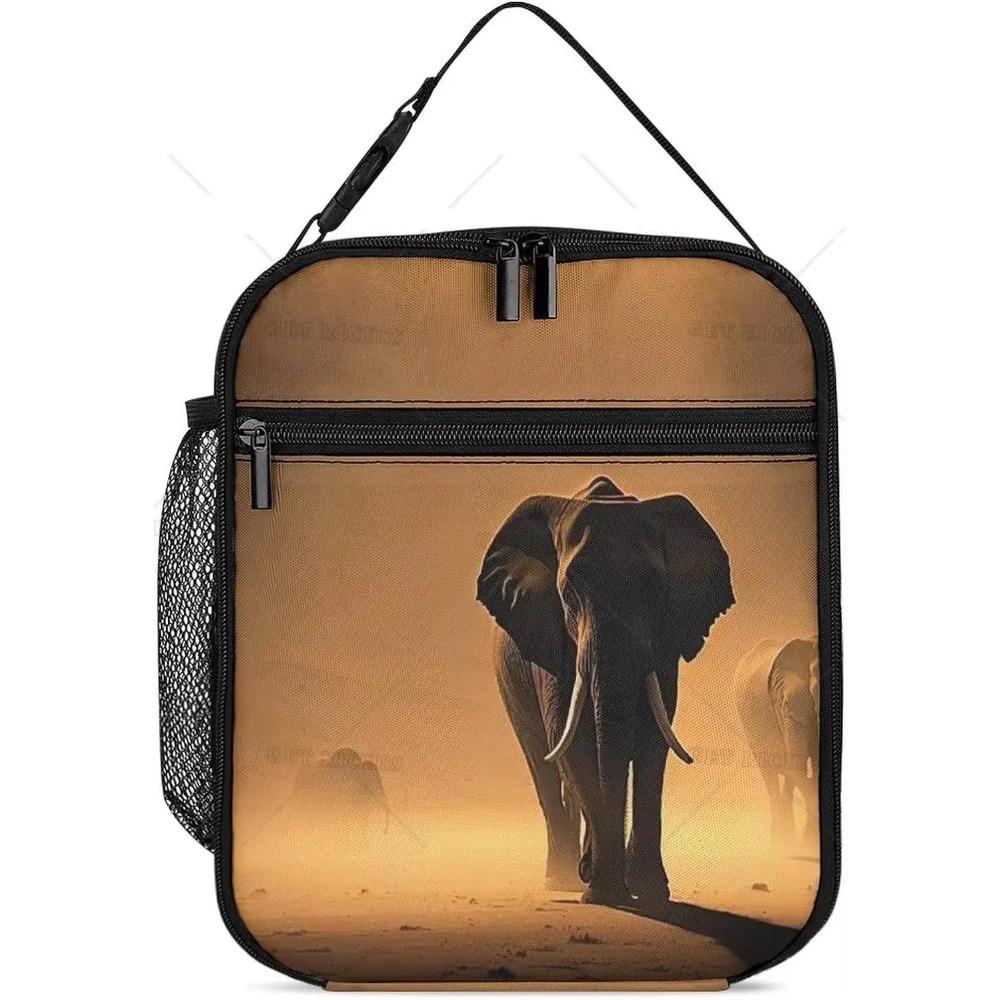 Animal Lion Cooler Insulated Lunch Bag for Women Men Adults Portable Reusable Laige Capacity Cool Bag Lunch Box for Work