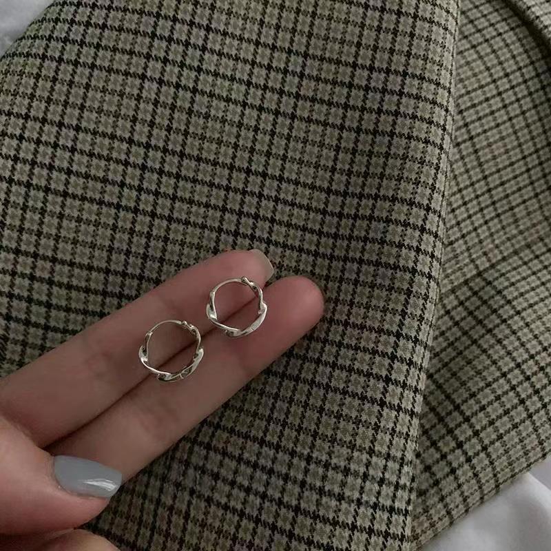 925 Sterling Silver Hoop Earrings: 2025 Modern Niche Design - Elegant & Luxurious for Women