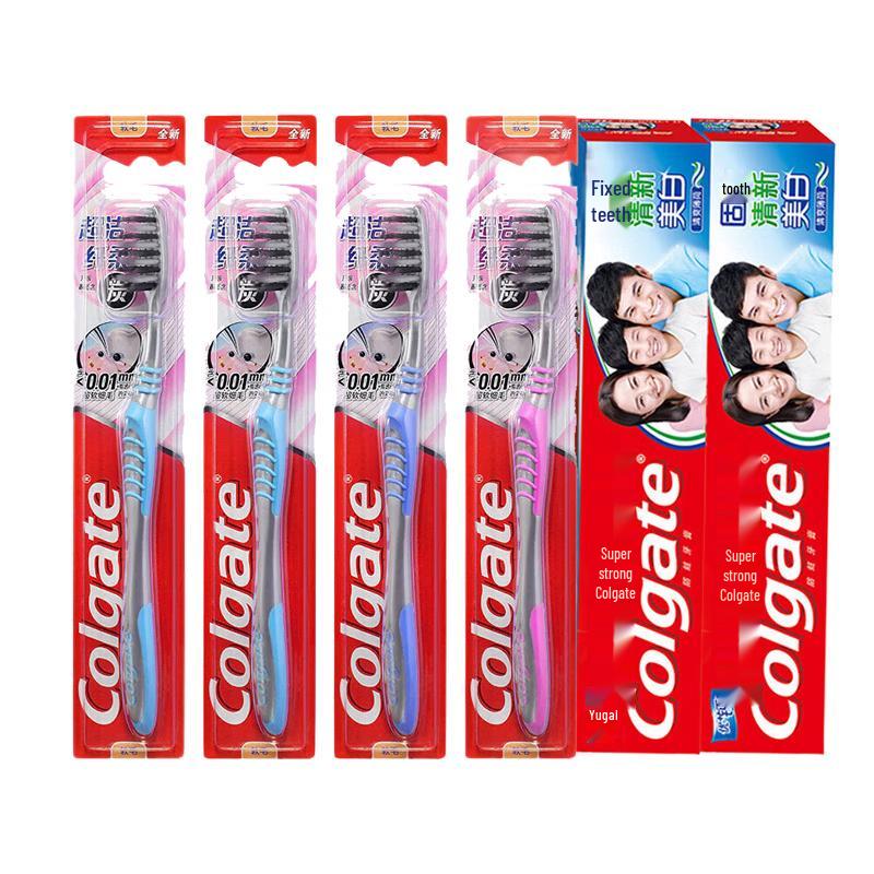 Colgate Slim Soft Toothbrush & High Calcium Toothpaste Set