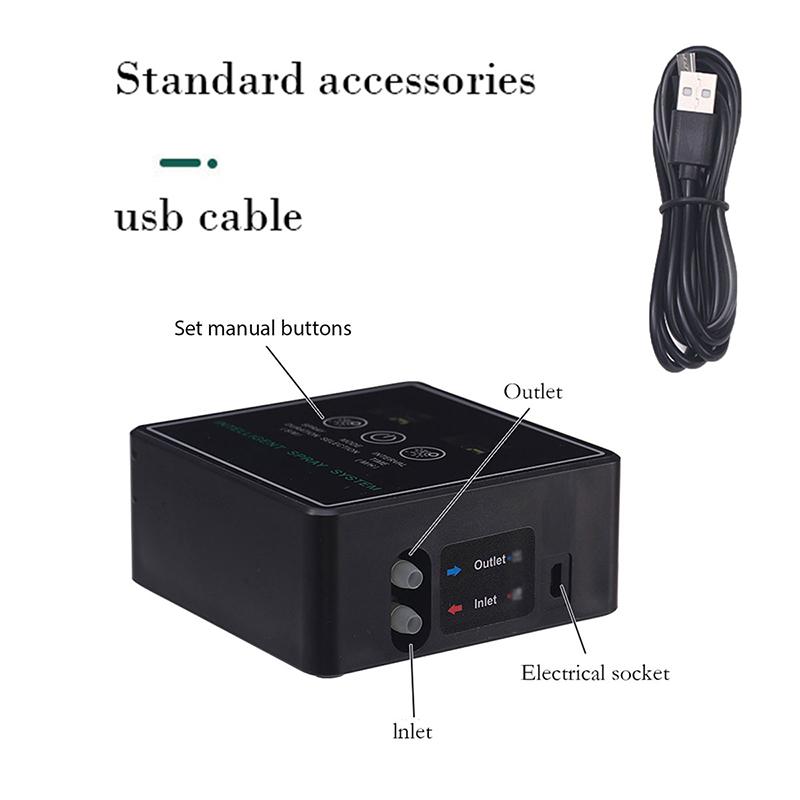 Touch Screen Automatic Mist Rainforest Spray Intelligent Ecological Cylinder Electronic Timer Sprinkler System Kit Control