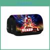 Estuche de Lápices Marvel Deadpool con Doble Compartimento de Poliéster Duradero para la Escuela y Viajes