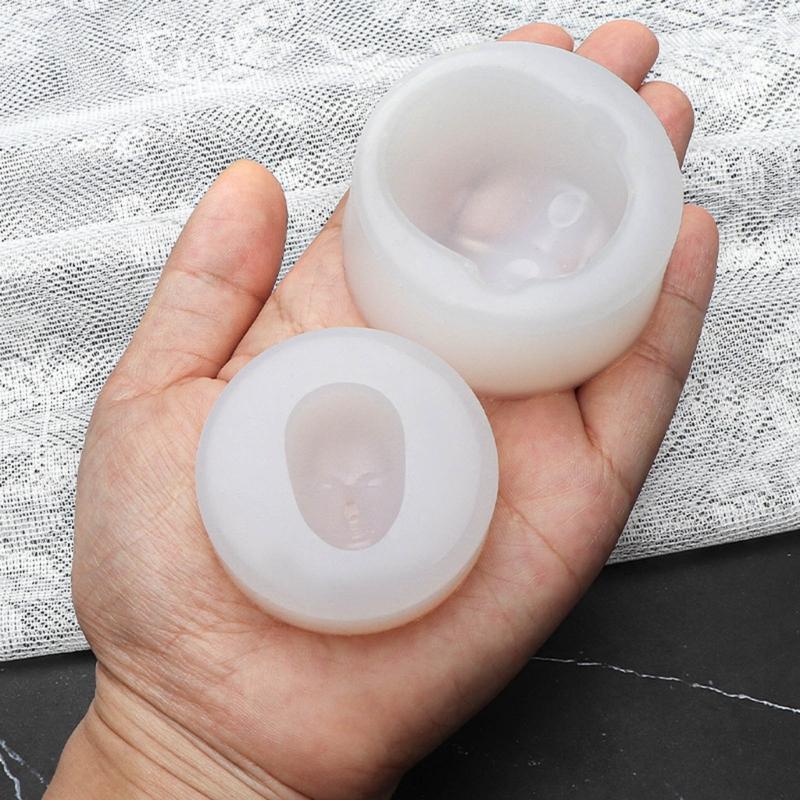 3D Dolls Head Baby Face Mold Silicone Cake Mold Model Handmade Soap Clay Plaster Mold Fondant Chocolate Sugar Craft Mold