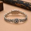 New European and American Style S925 Sterling Silver Pattern Fashion Bracelet Men's High-end Gift Temperament Versatile Jewelry