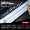CIR1 4pcs Car Door Sill Protector Stickers Transparent Decor Decal Threshold Strip For Opel Insignia Astra J H G Corsa D Zafira B