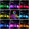 4 In 1 Car Interior Lights App Control Bluetooth-Compatible LED RGB Music Sync Ambient Lighting Kit