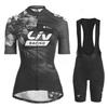 Womens Cycling Jersey Set Short Sleeve Bike Apparel Quick-Dry Outdoor Road Kit