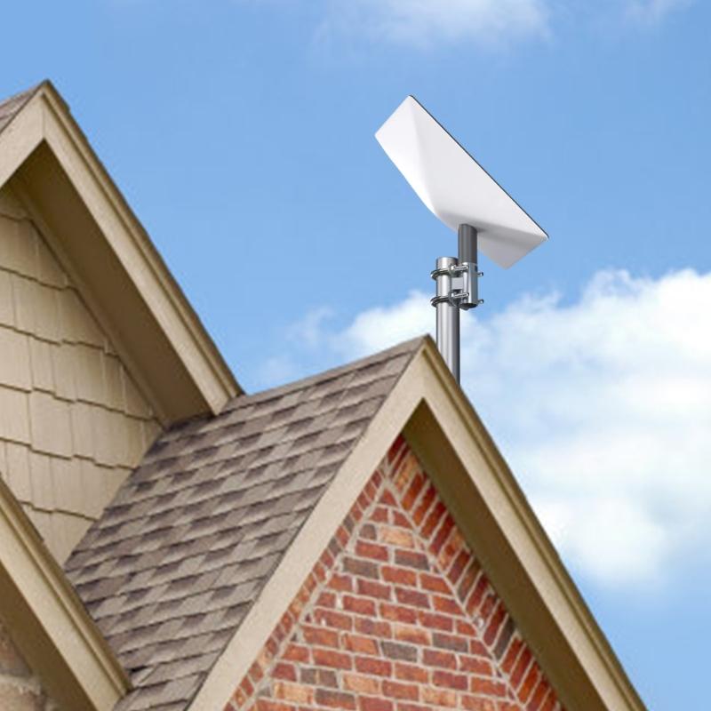  Bolt Clamp Set Weather Resistant Antennas Mounting Brackets Heavy Duty Steel  Brackets Quick Fixing for Satellite V2