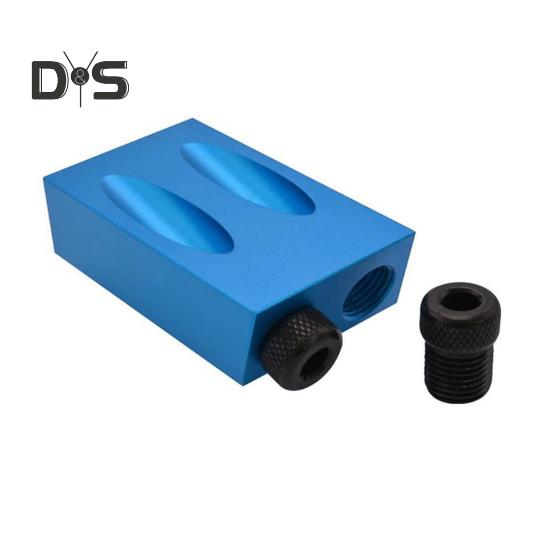 Pocket Hole Screw Jig 15 Degrees Drill Joinery Kit Compact Design Portable Woodwork Guides Joint Angle Locator Tool