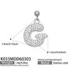 18K Gold-Plated Zircon Alphabet Pendant Necklace – Elegant European & American Style Jewelry