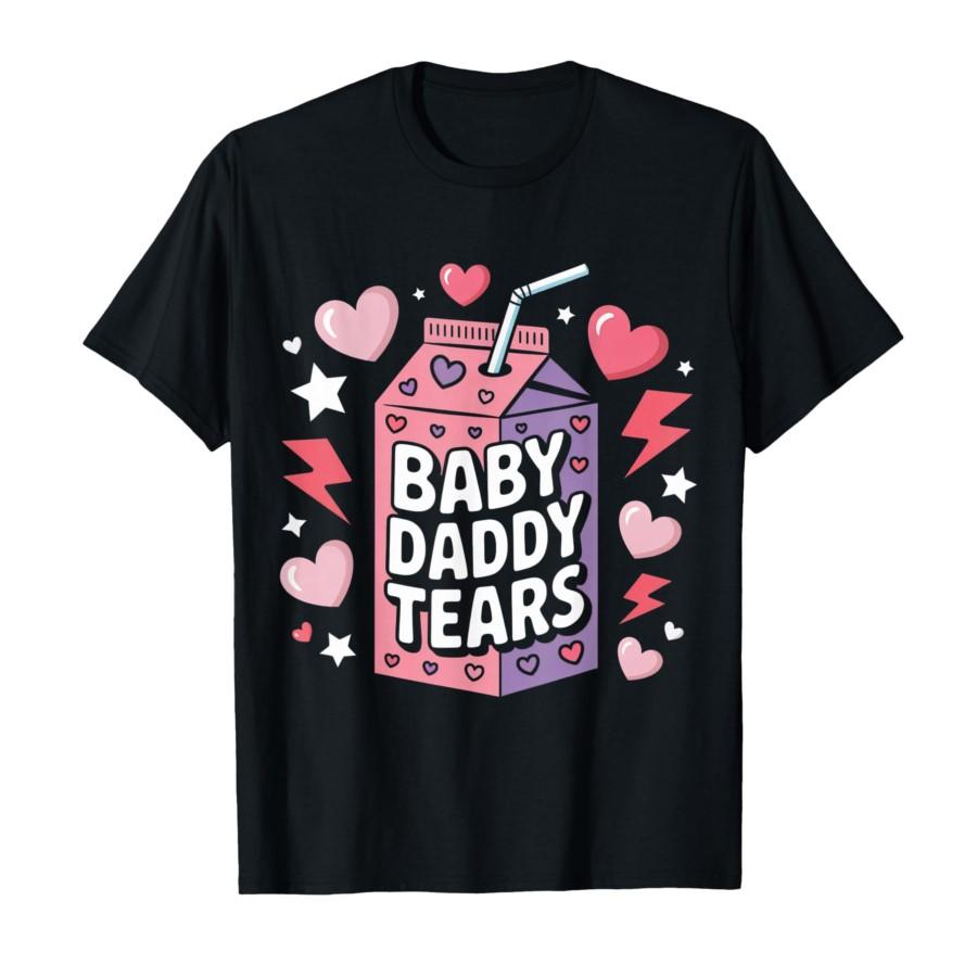 

Baby Daddy Tears Funny Juice Box Meme T-shirt For Men Women 100% Cotton T Shirts Short Sleeve Tops 0318-1 - Men s Summer Cott... S разноцветный