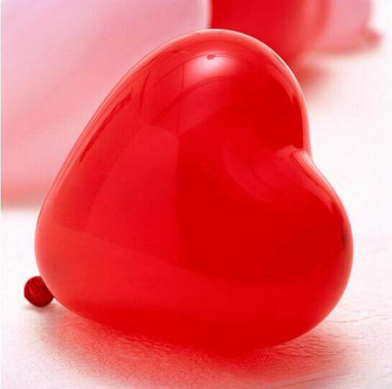 Colorful Heart-Shaped Latex Balloons for Birthday and Engagement Decorations