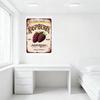 Vintage Farm Fresh Raspberry Metal Tin Sign - 100% Natural Retro Wall Decor with Realistic Raspberry Illustrations for Café Home