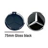 AABGS1 4pcs 75mm Silver Car Wheel Center Hub Cap Badge Cover For Mercedes Benz AMG Smart GLC W205 W204 W203 W212 W211 W213 W210 W164