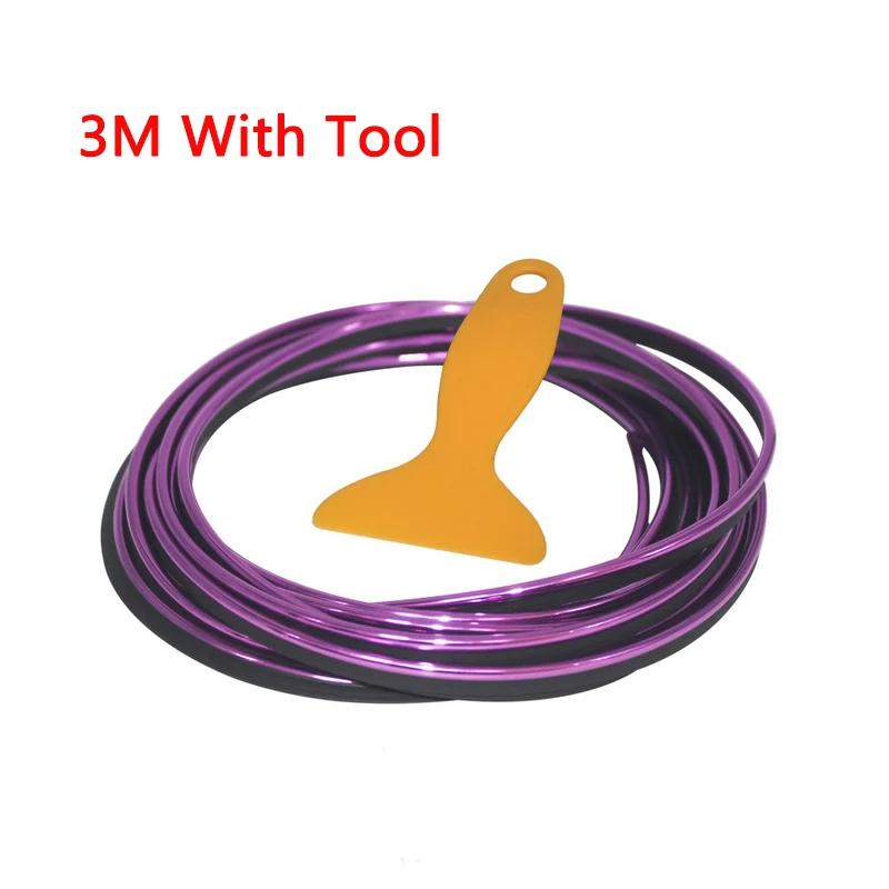 Super Flexible 5M/3M Car Interior Moulding Trim Strip Door Gap Edge Moulding Trim Universal Decorative Line Auto Accessories