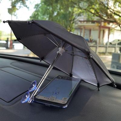 Portable Mini Umbrella Phone Stand, Universal Phone Umbrella for Outdoor Rain & Sun Waterproof Sun Shade Holder for Smartphones