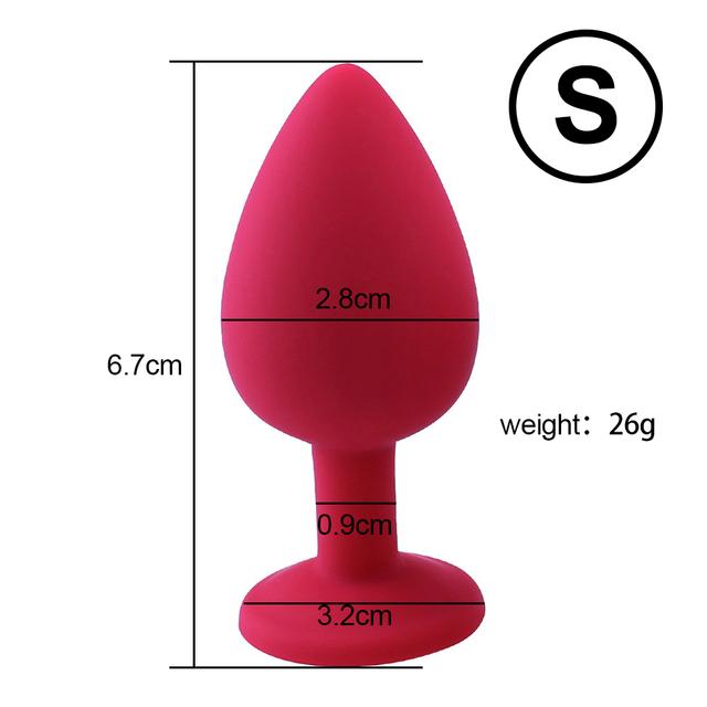 3 Sizes Anal Plug Sex Toys  Female Vibrator Adult Silicone Sex Prostate Back Yard Toy Anal Butt Plug Women Man Couple Gay Unisex