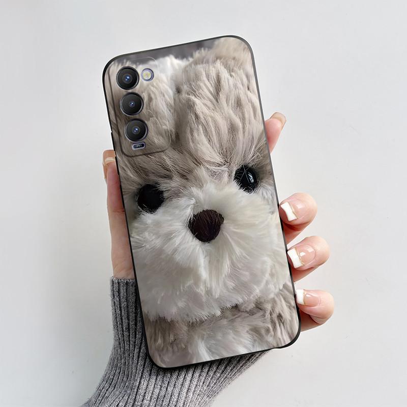 For Tecno Camon 18P Phone Case Shockproof Cover Cute Cartoon Love Heart Soft Funda For Tecno Camon 18 Premier Camon18 18i Bumper