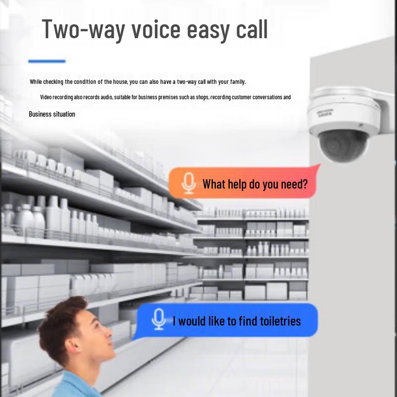 Hikvision 4MP Starlight PoE Dome Network Camera CN plug (adapter included)