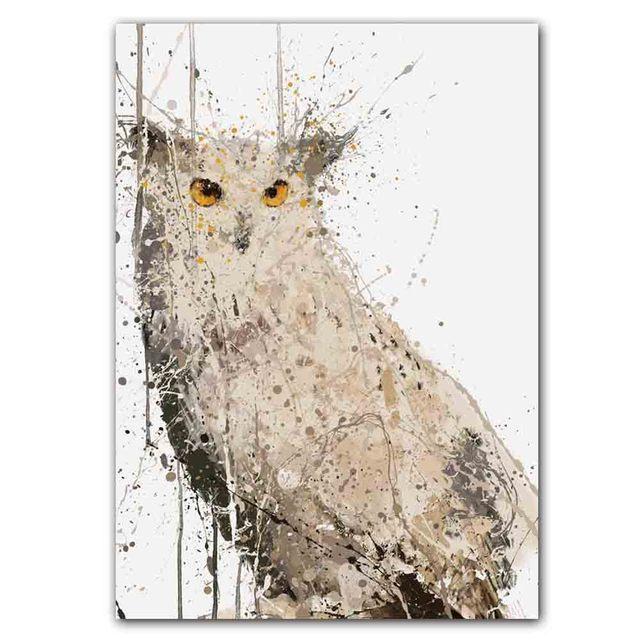 Neue Nordic Abstrakte Tier Poster Wand Malerei Abstrakte Splash Tinte Kunst Leinwand Malerei Wohnzimmer Korridor Hause Dekoration Wandbild Kein Rahmen