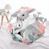 Cartoon Rabbit pattern, automatic folding umbrella, portable and foldable design, 8 ribs, a Christmas or birthday gift.