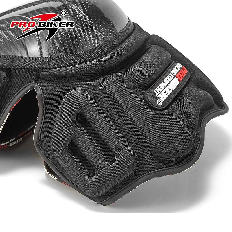 Breatgable Motorcycle Racing Knee & Elbow Guards Lightweight Carbon Fiber Protective Gear with Anti-Impact Design for Men/Women