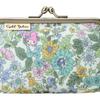 Sanrio My Melody Liberty Fabrics Mini Clasp Pouch Blue (Flower) NEW