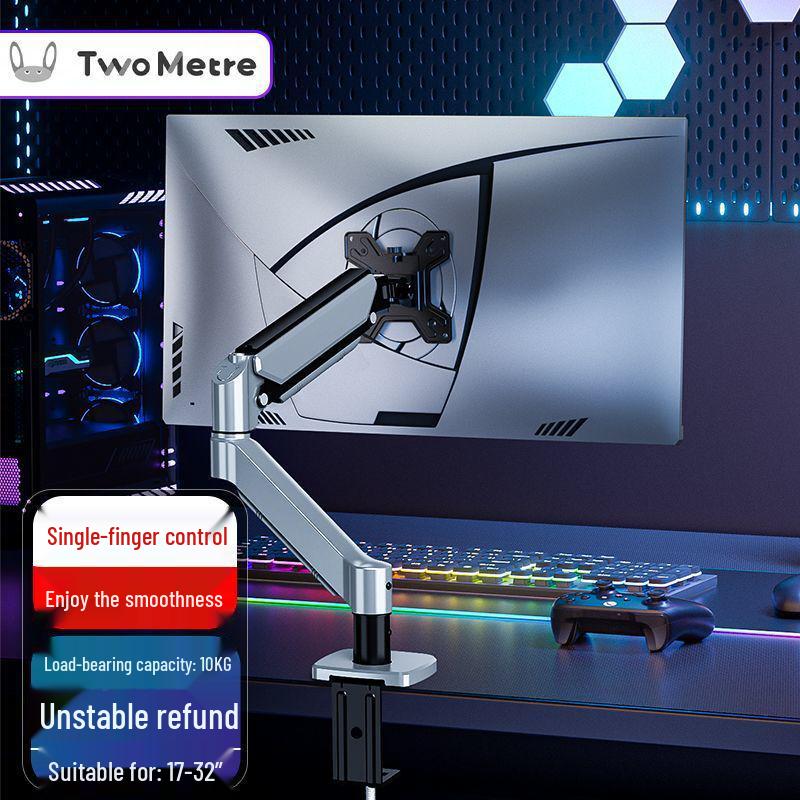 Pneumatic Lifting Monitor Arm Stand for Desktop Screens