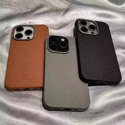Luxury Matte Leather Phone Case For Poco F6 F5 F3 X3 X5 X6 M6 Pro 4G Mi 13T 11 Lite 5G NE Shockproof Silicone Soft Cover