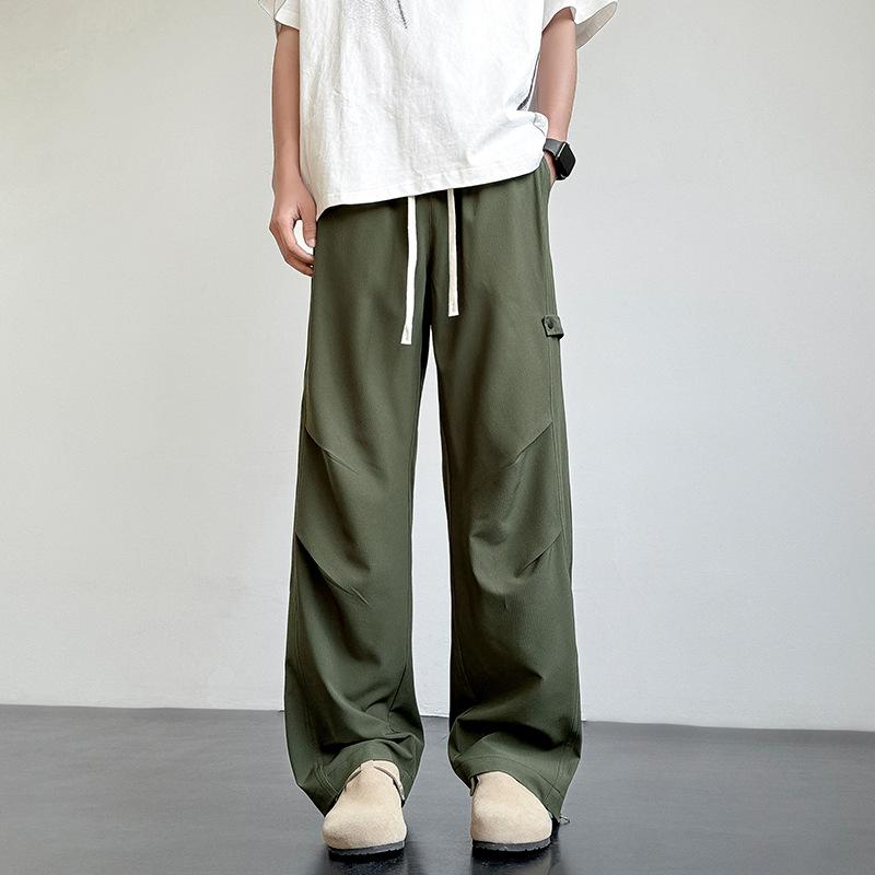 Casual Pants Working Wear American High Street New Spring and Summer Loose Sports Drooping Trousers Straight Wide Legs