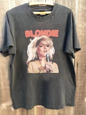 Camiseta Unisex Estilo Retro Carbón Banda Blondie Reimpresa Hombres Mujeres S-5XL Camiseta Unisex