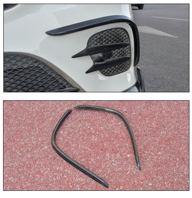 Carbon Fiber Side Wind Deflectors & Decorative Fender Vents for Mercedes-Benz GLC260/300