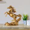 Sculpture Cheval Montant Succès Œuvre d'Art Animale pour Décoration de Bureau Élégant Cadeau de Pendaison de crémaillère Statue de Cheval pour Bibliothèque
