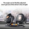 USB Car Fan Double Head Vehicle Fan 24V Adjustable Dashboard Cooling Device With Strong Wind Low Noise Design For Indoor Outdoor