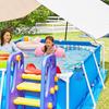 Porte-gobelets pour piscines hors sol, côté piscine, bleu