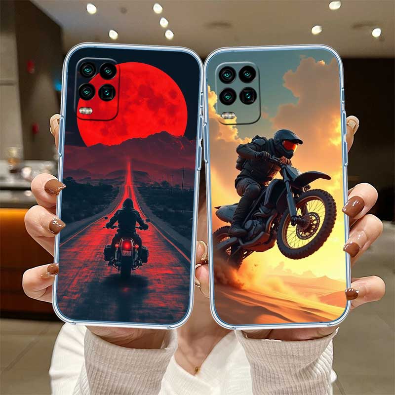 UP38 Motorcycle Racing Transparent Phone Case for Motorola Moto Edge 20 30 40 50 S30 Fusion Ultra Pro Neo Lite + G200 G23