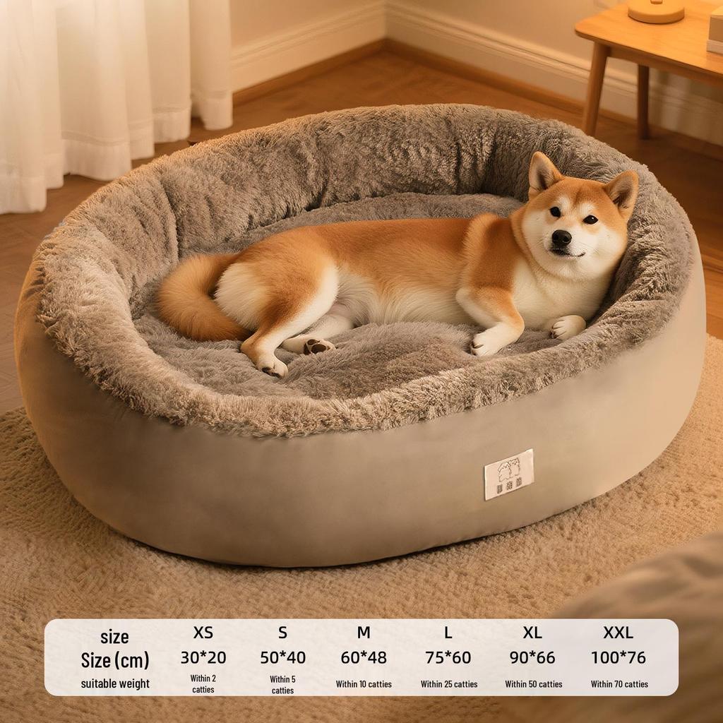 All-Season Warm Pet Bed for Medium To Large Dogs and Cats