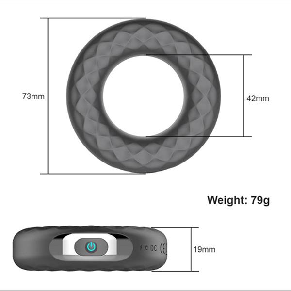 Vibrerende Penis Cock Ring for menn Kraftig 10 hastigheter stimulator par sexleketøy USB oppladbar