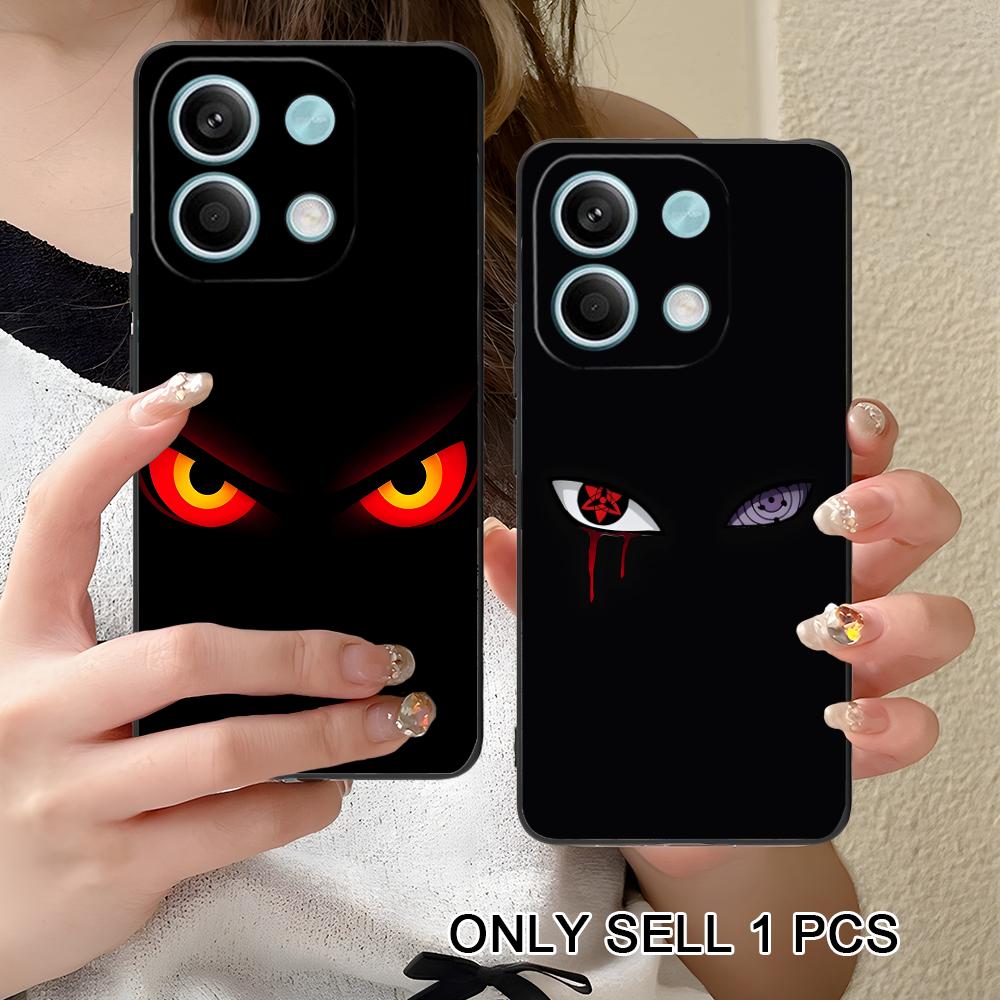 Anime Eyes Phone Case for Xiaomi Redmi Note 14 13 12 11 S Pro Plus 4G 5G Soft TPU Shockproof Cover