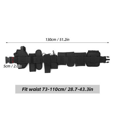 Outdoor Tactical Utility Belt Versatile Police Security Guard Modular Equipment System Molded Duty Belt Hunting Accessories