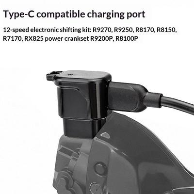 Adapter Przekładni Roweru Elektrycznego 12-biegowego R9270 9250 8170 8150 R7170 Rx825 Głowica Ładowarki Baterii Typu C Akcesoria do Jazdy
