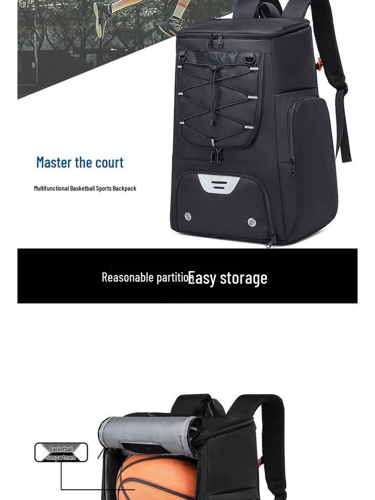 Waterproof Multifunctional Basketball Training Backpack - Large Capacity & Insulated