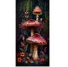 Paesaggio di Funghi Colorati 5D Fai da Te Kit Pittura Diamante Rotondo Completo Mosaico Artistico Ricamo Diamante, Decorazione per la Casa