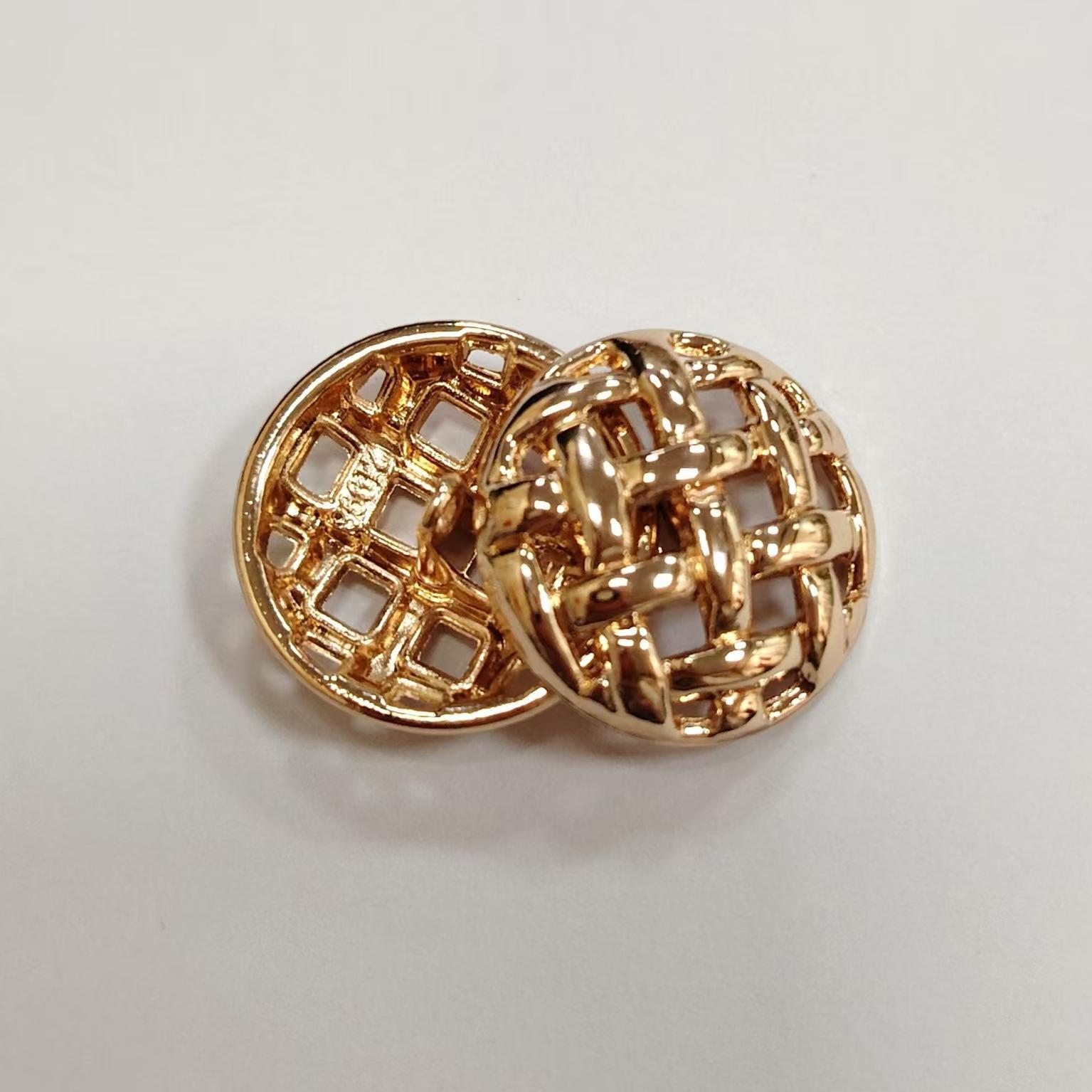 

10 шт. сетчатые пуговицы ручной работы металлические пуговицы для шерстяного пальто пиджак костюм 20MM-hanging Guangdong gold oil