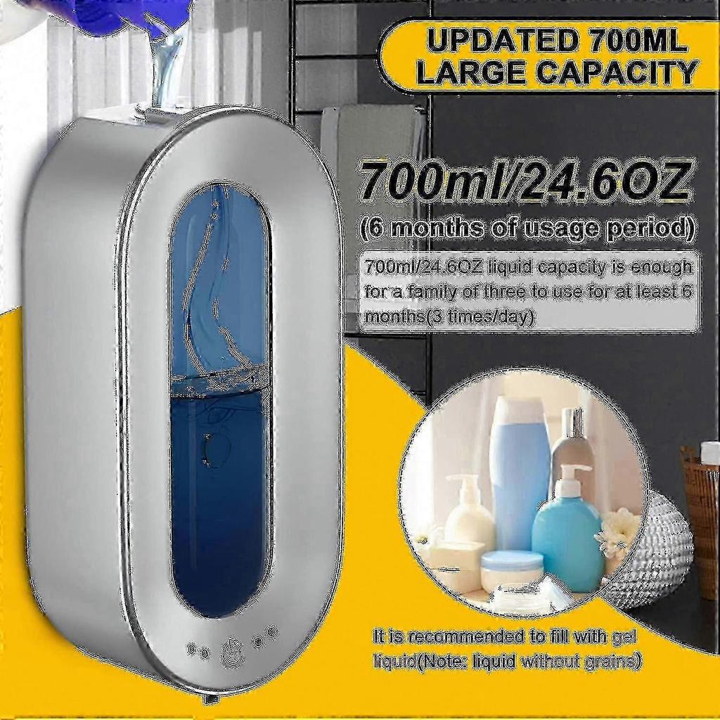700ml Touchless Automatic Soap Dispenser - Wall Mounted - Disinfectant Dispenser